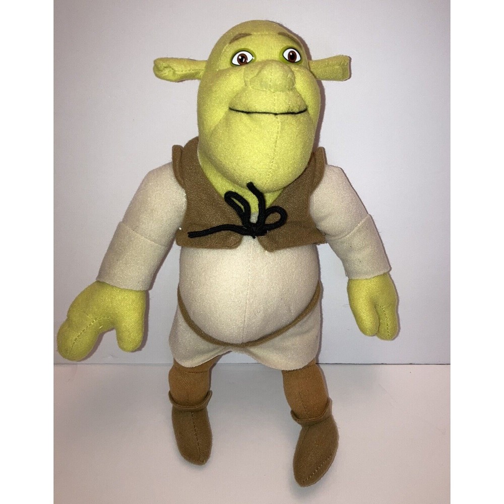 Shrek Green Ogre Stuffed Toy Plush Doll Animals 11"Shrek 2 DreamWorks Nanco 2004